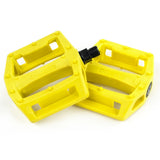 Mission Impulse Plastic Pedals yellow BMX Pedal