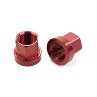 Mission Alloy Axle Nuts red Aluminum BMX Nut