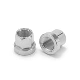 Mission Alloy Axle Nuts polished silver Aluminum BMX Nut