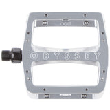 Odyssey Grandstand V2 Alloy Pedals polished sliver BMX Aluminum Pedal