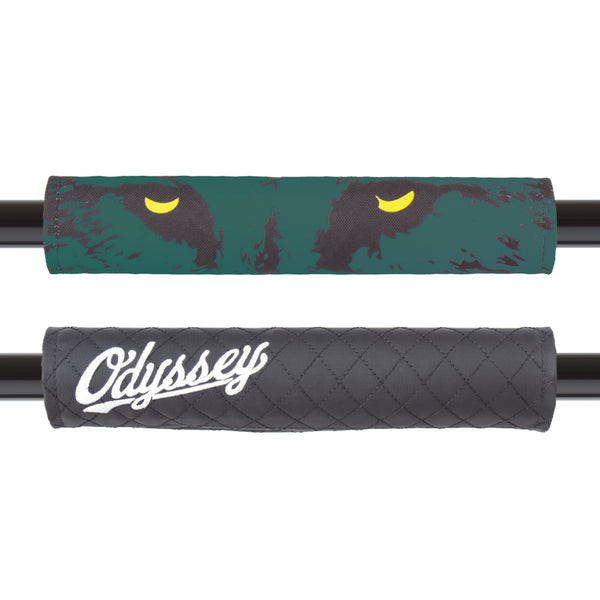 Odyssey Nightwolf Slugger Reversible Bar Pad Billiard Green BMX Cross Bar Pads