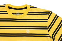 Odyssey Stitched Monogram Tee BMX Shirt yellow black stripe stripes