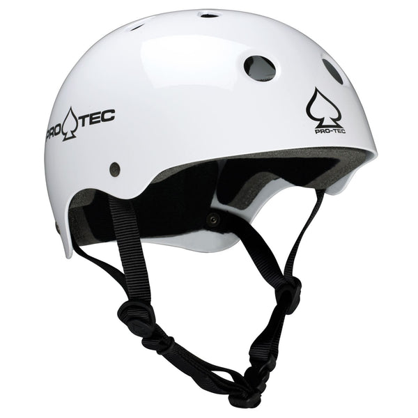 Protec Classic Skate Helmet gloss white BMX Helmet Pro-tec