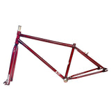 S&M ATF 29" Frame/Fork Kit Trans Red Big BMX Frames