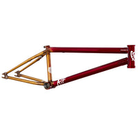 S&M ATF Frame faded red gold BMX Frames