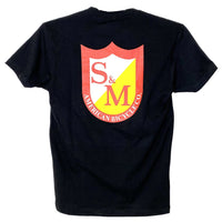 S&M Classic Shield Shirt black OG BMX Tee Shirts