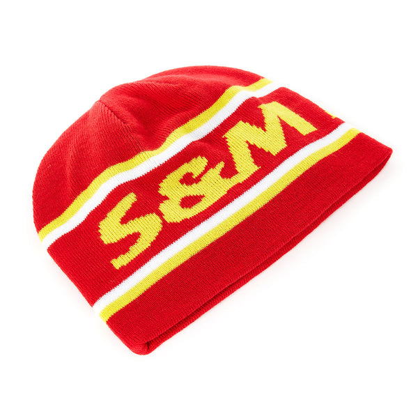 S&M Factory Knit Beanie red BMX