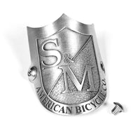 S&M Shield Head Tube Badge BMX