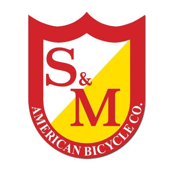 S&M Big Shield StickerBMX Stickers