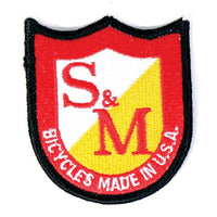 S&M Bikes Shield Logo Patch BMX