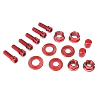 Salt Nut and Bolt Hardware Pack red BMX Nuts and Bolts Kit