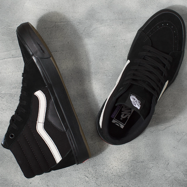 Vans sk8 hi clearance white with black stripe