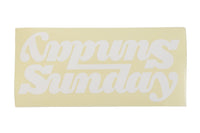 Sunday Classy Connected Frame Decal BMX Sticker gloss white matte