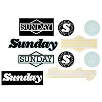 Sunday Sticker Pack BMX Stickers