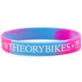 Theory Band BMX Wrist Band Bracelet blue hot pink swirl