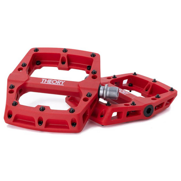 mtb pedals red Theory Median PC Pedals (Pink)