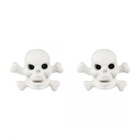 Trik Topz Skull and Bones Valve Caps white