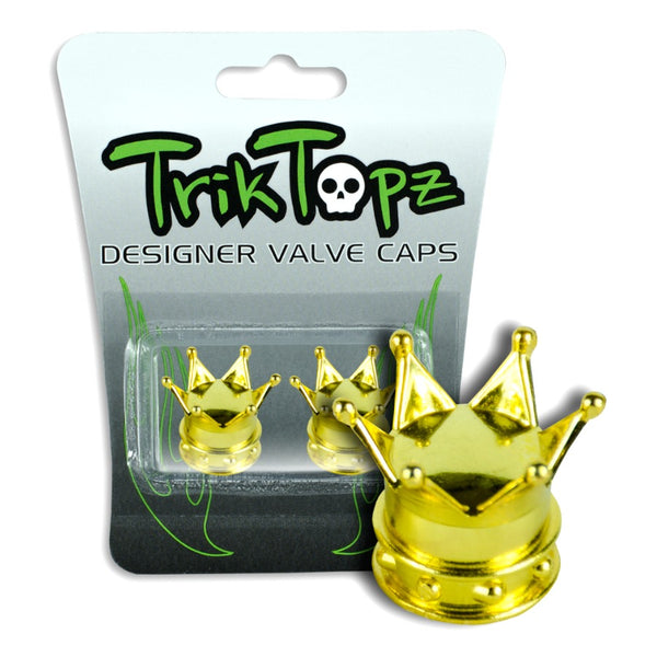 Trik Topz Crown Valve Caps gold BMX Trick Tops