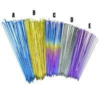 USA Brand Titanium Spoke BMX Spokes blue gold rainbow raw purple green berry oil slick jet fuel natural