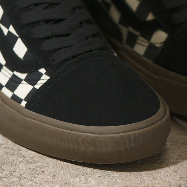 Vans old skool peraza pro black checkerboard skate shoes Clearance