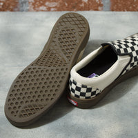 Vans Checkerboard BMX Slip-On Shoes black off white dark gum shoe