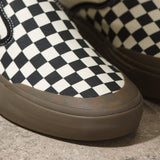 Vans Checkerboard BMX Slip-On Shoes black off white dark gum shoe