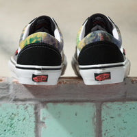 Vans Old Skool Skate Shoes black Tie Die Terry multicolor BMX Shoe