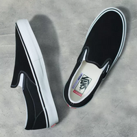 Vans Skate Slip-On Shoes black white BMX Shoe