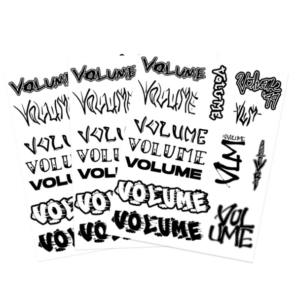 Volume Sticker Sheet BMX Stickers